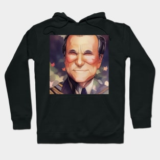 George H. W. Bush | President Portrait | Comics style Hoodie